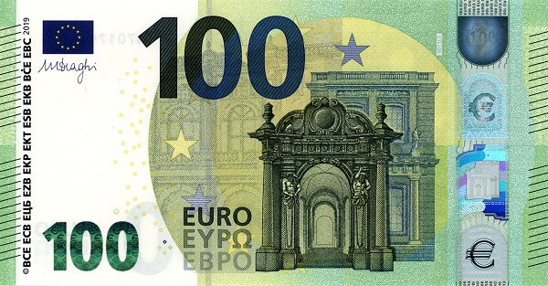 P24RB European Union 100 Euro (2019-Draghi)